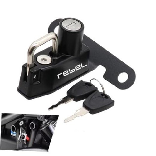Motorcycle helmet lock - helmet, for
